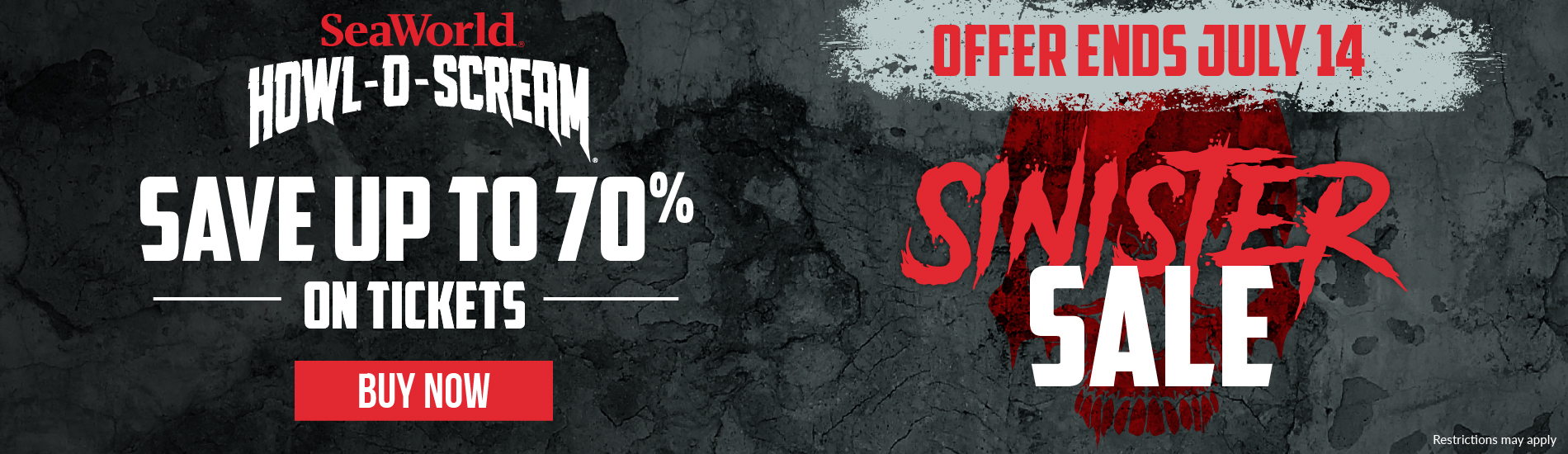 Save up to 70% on tickets