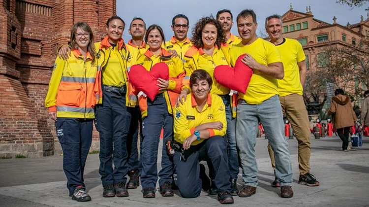 Un grup de professionals del SEM participen en els tallers de RCP