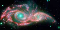 Merging galaxies.