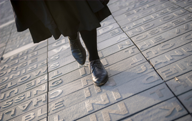 KAHNOP pathway with Ann Hamilton's feet