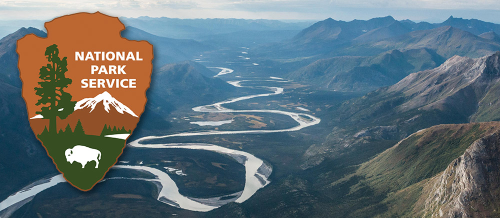 Aerial photograph of Alatna River, Alaska