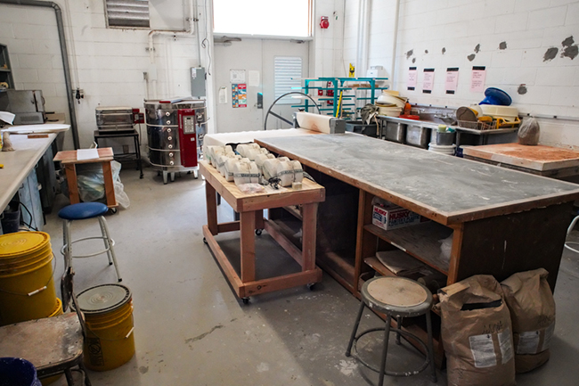 photo of the ceramics studio