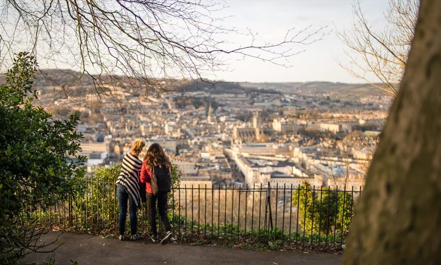 People viewing city from Alexandra Park