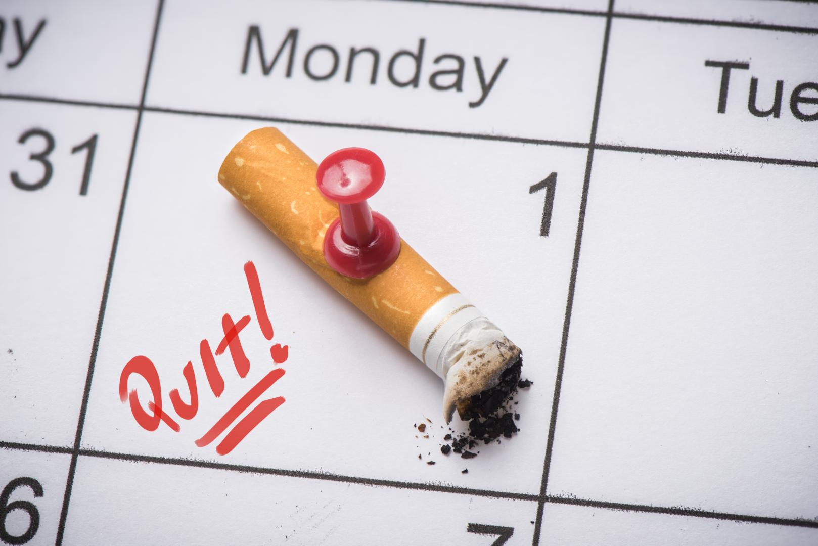 Quit smoking calendar