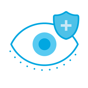 eyeball with shield icon