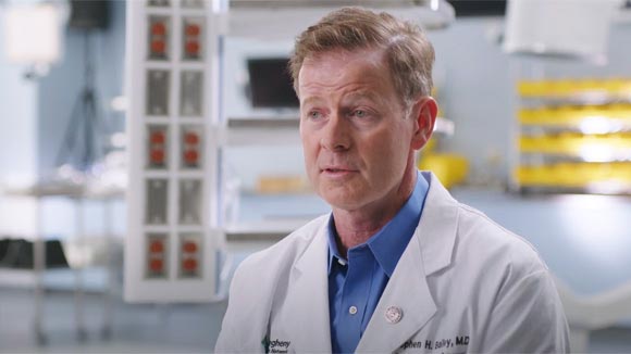 Dr.  Stephen Bailey of AHN Cardiovascular Institute in a surgery suite at Allegheny General Hospital