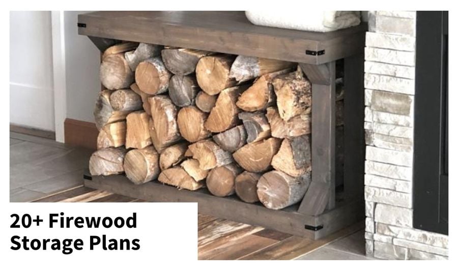 free firewood storage plans ideas