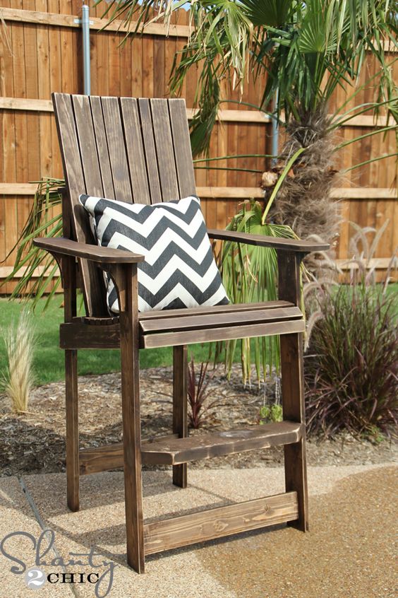 bar height adirondack chair