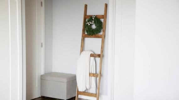 blanket ladder diy plans ana white