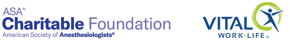 ASA Charitable Foundation and VITAL WorkLife logos.