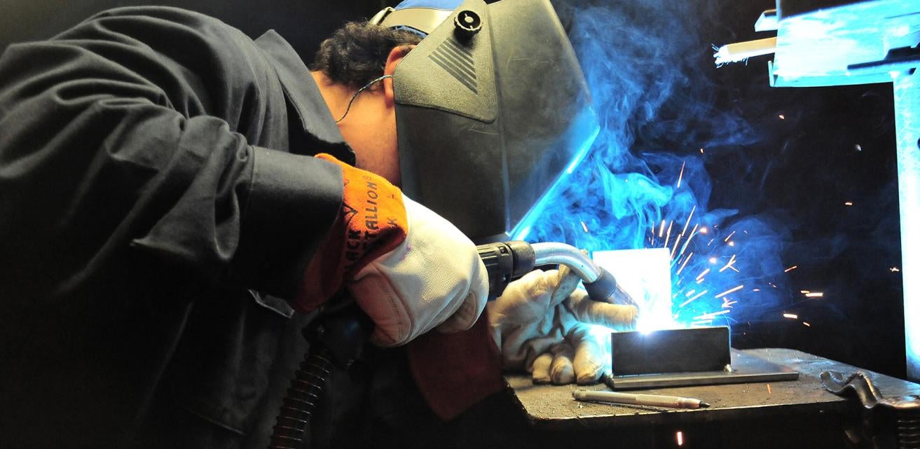 Welding Student