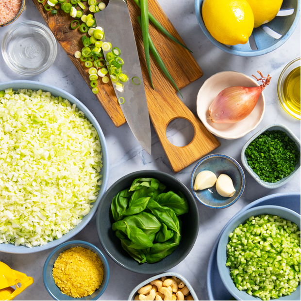 Kitchen Table and Ingredients