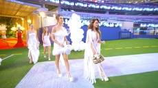 Kyle Richards Makes Her Grand Entrance at Her White Party