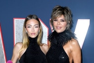 Lisa Rinna and Delilah Belle Hamlin on a red carpet.