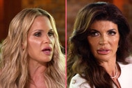 A split of Jackie Goldschneider and Teresa Giudice.