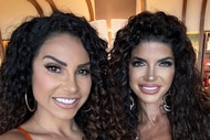 Teresa Giudice and Jennifer Aydin smile next to each other.