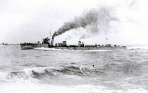 British Destroyer HMS Achates. Achates fought at the Battle of Jutland on 31st May 1916 in the 4th Destroyer Flotilla. She took part in one of the night-time torpedo attacks on the German battleship line