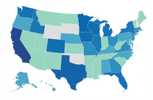 Map of the United States