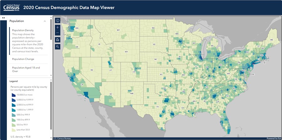 2020 Census Demographic Data Map Viewer 