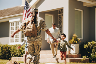 military member returning home