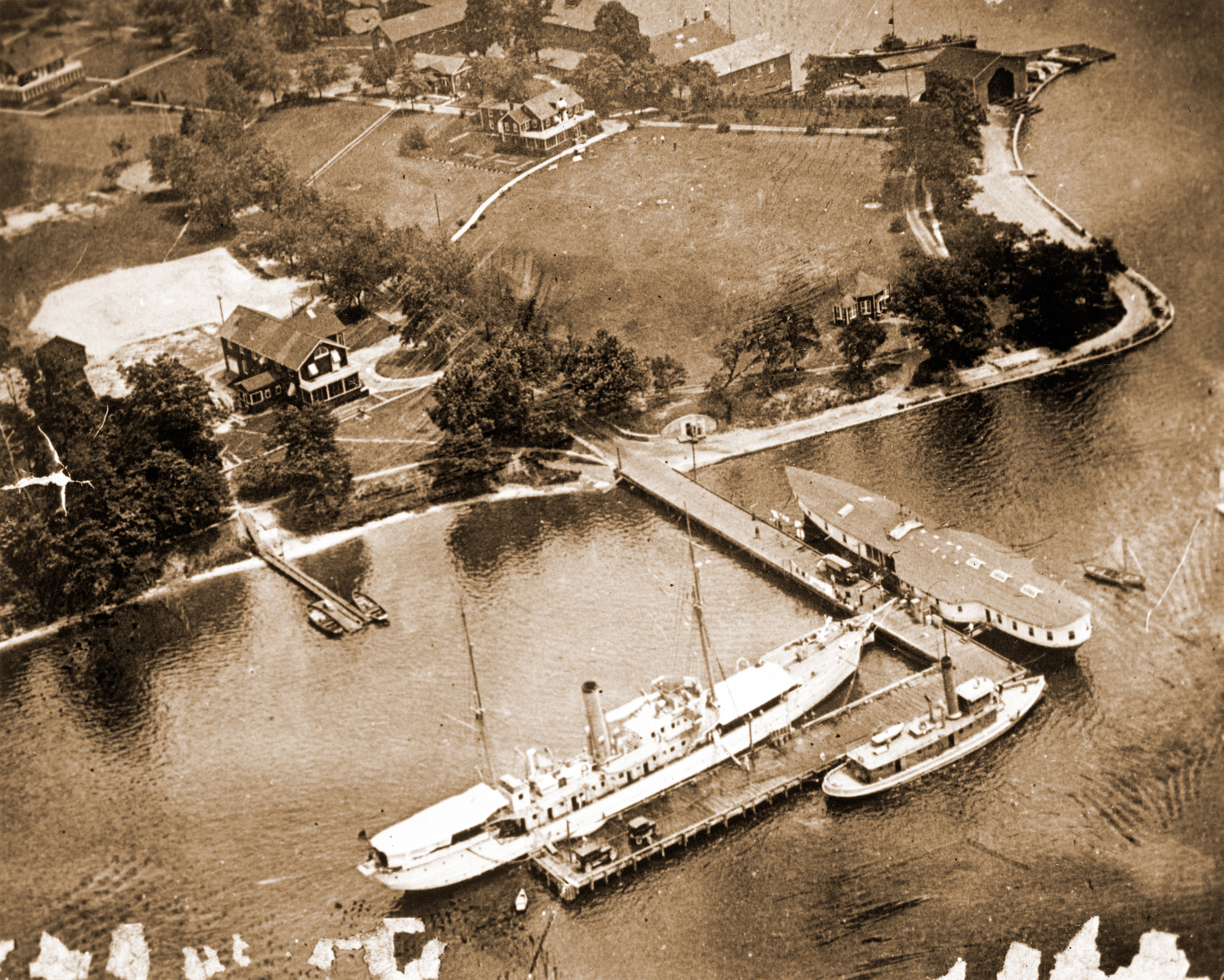 Aerial photo of depot