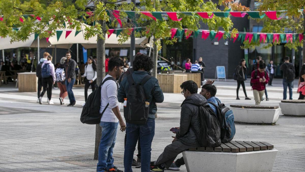 Students on DCU Glasnevin campus