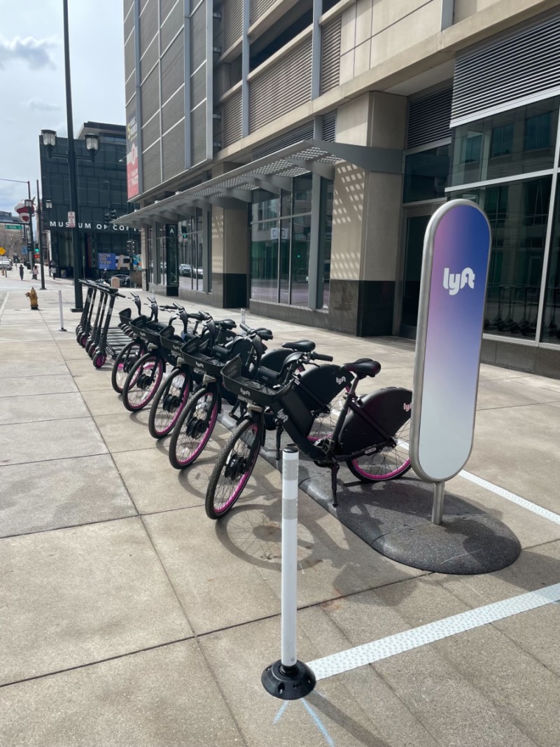 Photo of Lyft scooter parking box