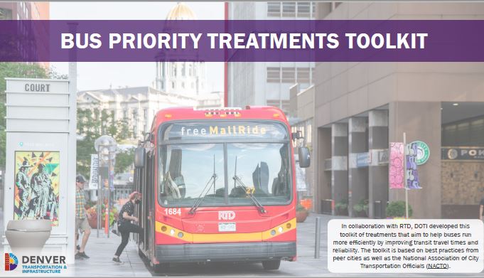 Image of Bus Priority Treatments Toolkit cover sheet