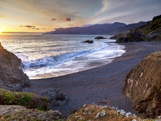 Sunset at beach. 