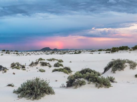 Sunset at White Sands National Park.