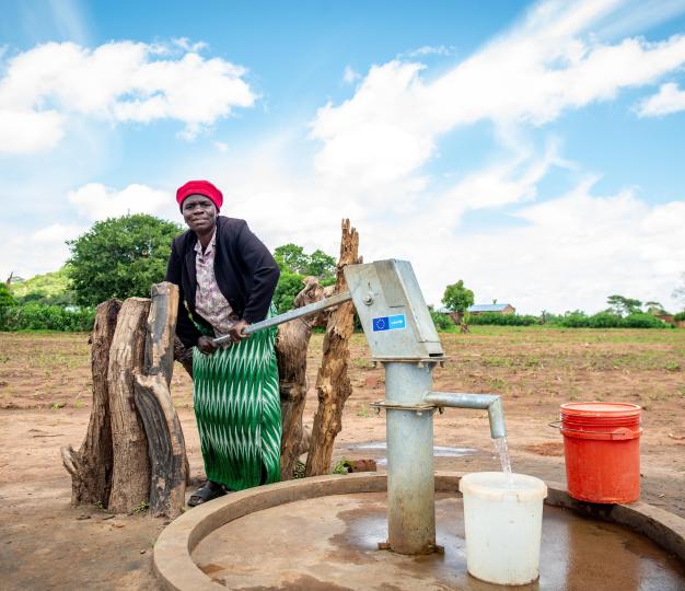 eu-unicef water borehole