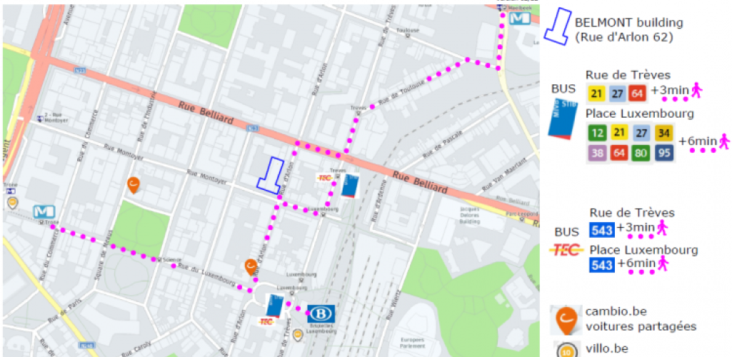 multimodal map belmont