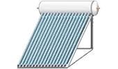 image of a solar water heater