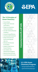 U.S. EPA Green Chemistry Program bookmark. The 12 Principles of Green Chemistry are available at https://www.epa.gov/greenchemistry/basics-green-chemistry#twelve. 