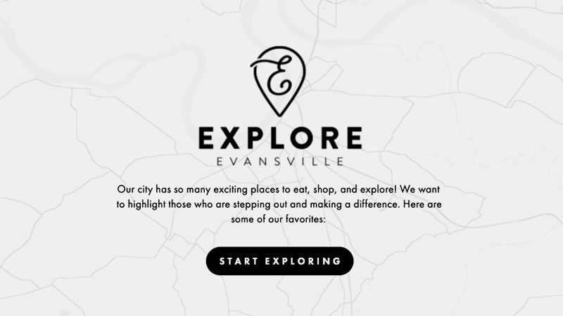 Explore Evansville website thumbnail