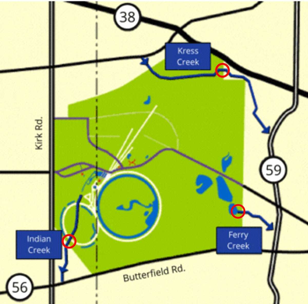 Fermilab map