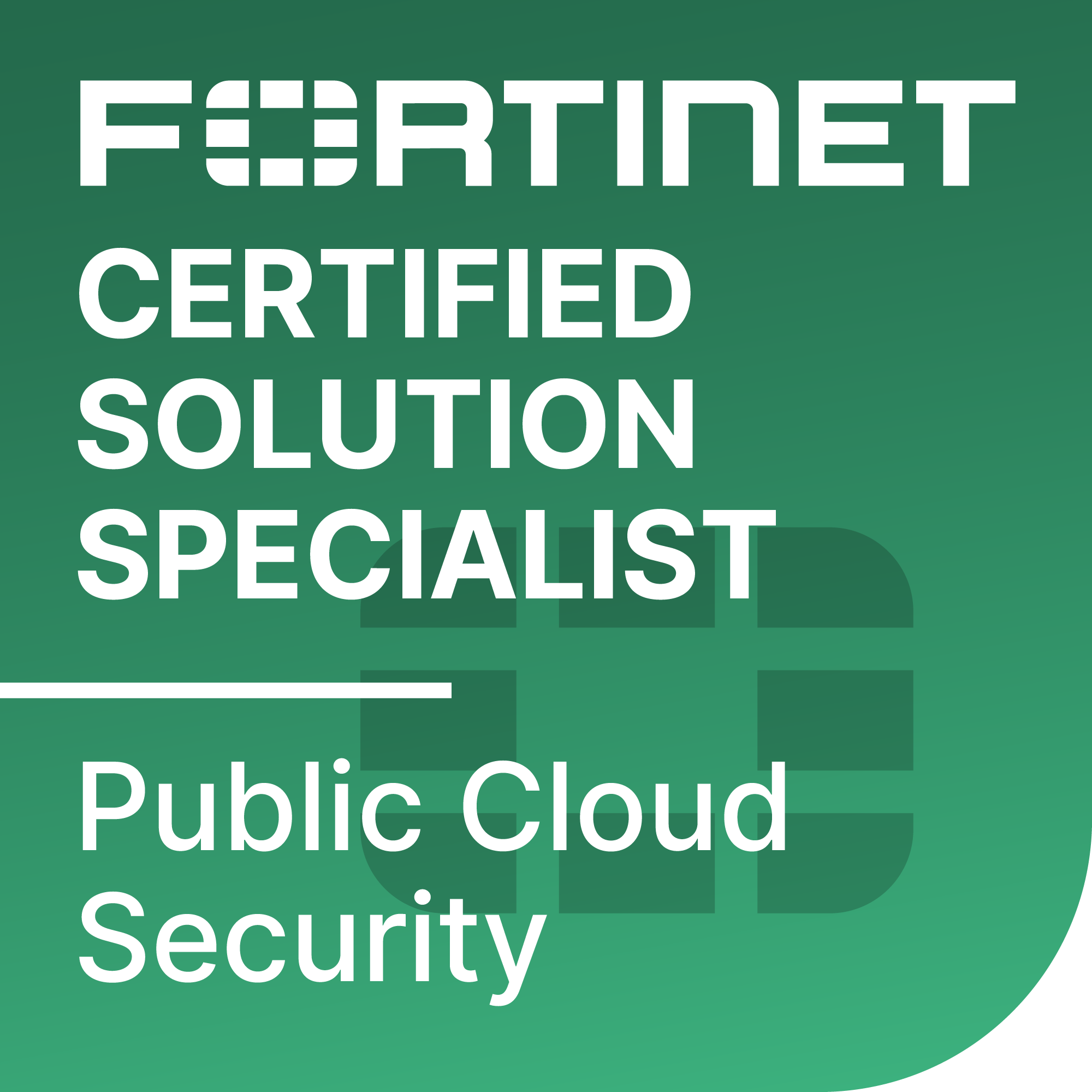 Especialista certificado en soluciones de Fortinet, Seguridad en la nube