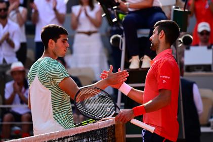 Novak Djokovic y Carlos Alcaraz