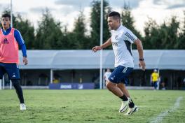 Falcao en entrenamiento de Millonarios