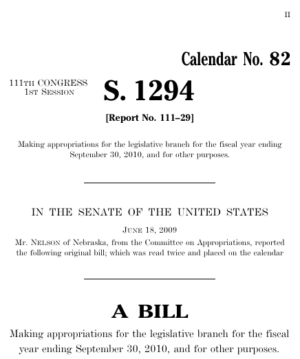 Thumbnail of bill text