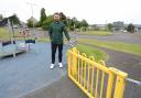 Larkfield councillor James Daisley called for action to address a set of faulty playpark gates