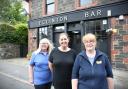 Nicola O'Neill, centre, is joined by customers Janice Rodger and Angela Jack