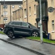 Emergency services attend two-car crash on Wellington Street.