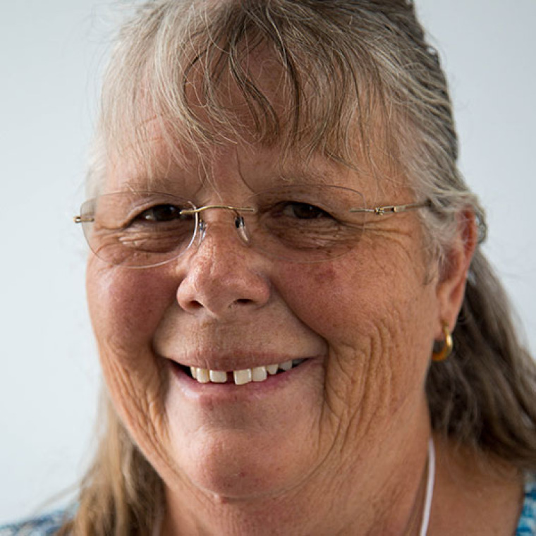 Woman smiling at the camera