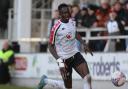 Yusifu Ceesay in action for Hereford