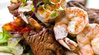 steak and shrimp