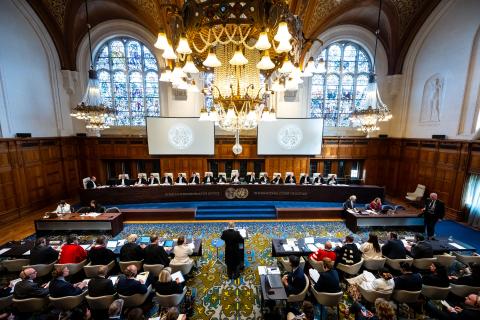 View of the ICJ Court room