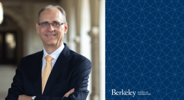 images of Eric Meyer smiling with arms crossed wearing a yellow tie