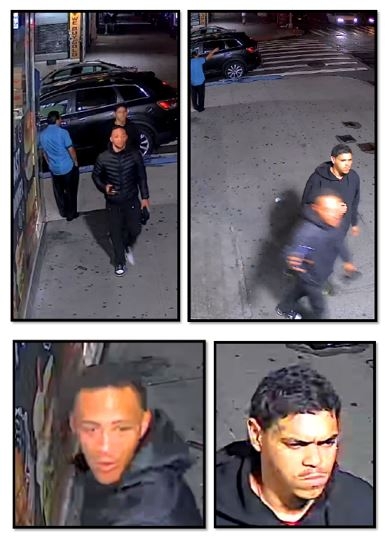 Photos of the defendants captured on surveillance cameras