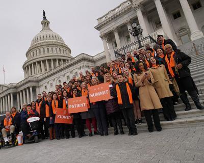 People at US Capitol for Kidney Patient Summit